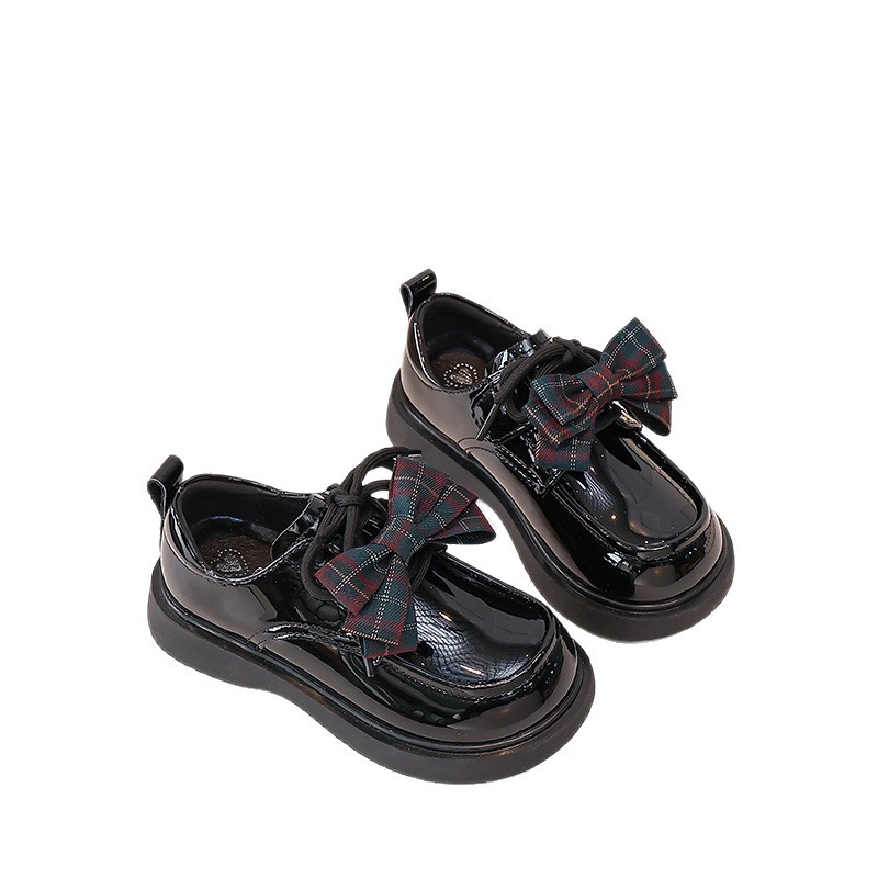Zapatos de cuero de moda para niñas 2026 primavera nuevos zapatos de princesa para niños zapatos de espectáculo negro image 6