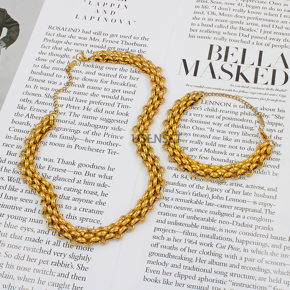 Fashion Geometric Titanium Steel Plating Necklace 1 Piece