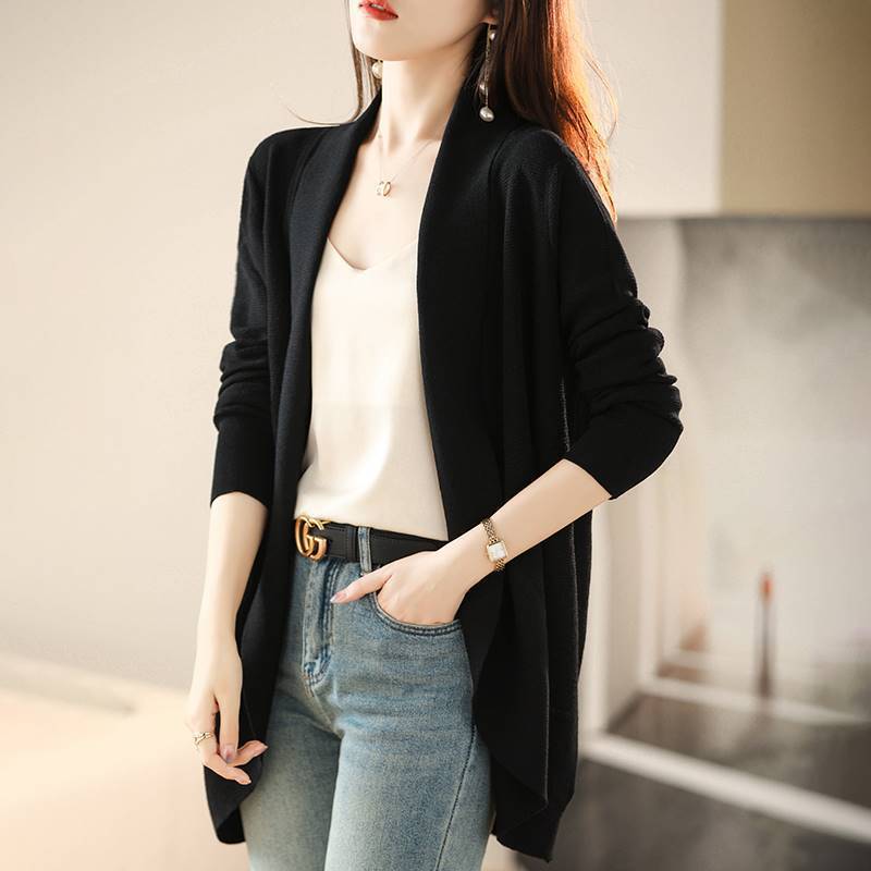 Summer long silk cardigan