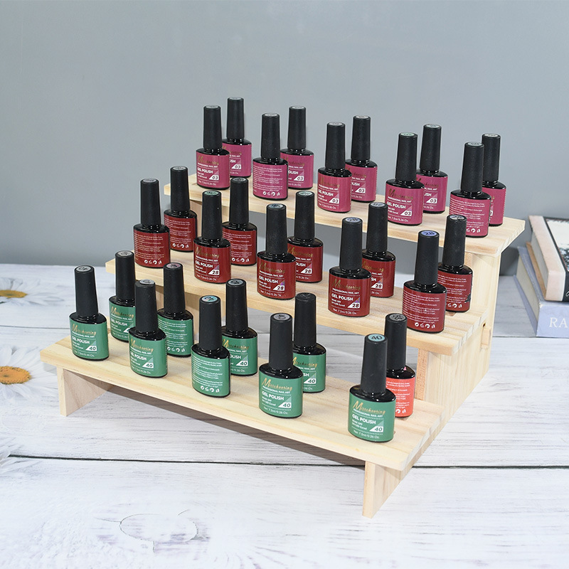 Widened Solid Wood Ladder Rack Nail Polish Display Rack Hand-held Two-dimensional Baby Storage Props Bracelet Handstring Display Rack Widened Solid Wood Ladder Rack Nail Polish Display Rack Hand-held Two-dimensional Baby Storage Props Bracelet Handstring Display Rack