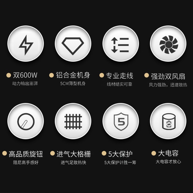 Amplificador de potencia especial RGG amplificador de potencia puro amplificador de potencia posterior ingeniería profesional amplificador de radiodifusión transfronterizo al por mayor