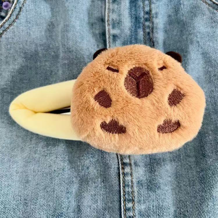 漫画人形ぬいぐるみレッサーパンダヘアピンサイドクリップ大型BBクリップヘアアクセサリーヘアピンメイクアップクリップぬいぐるみ|undefined