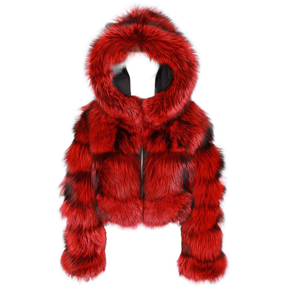 Меховая фабрика оптом, трансграничная Европейская и американская шуба из искусственного меха лисы с капюшоном, женская одежда с коротким длинным рукавом в наличии
