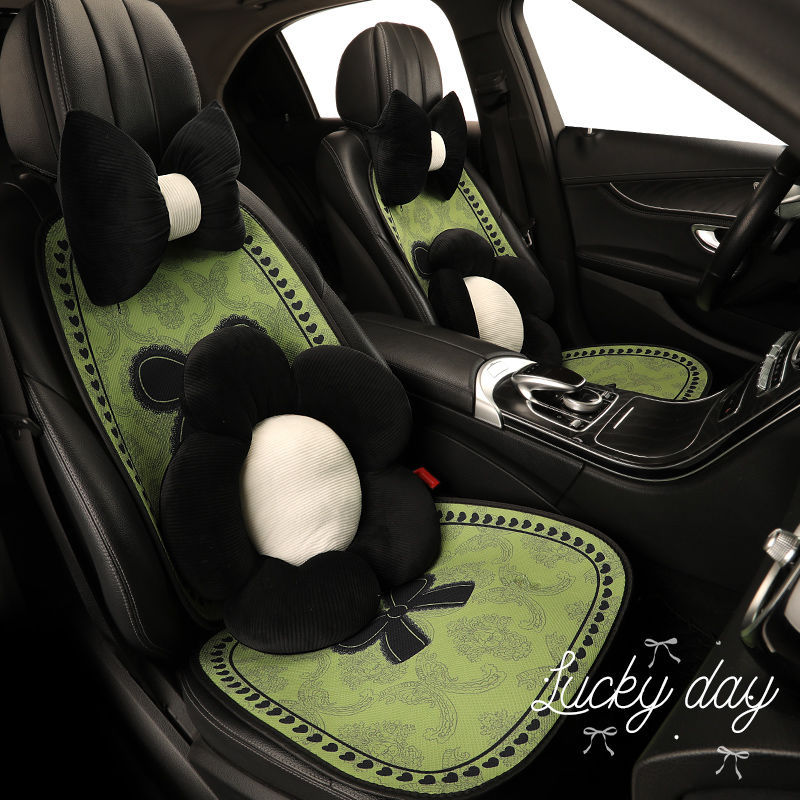 汽车坐垫座垫山茶花女神夏季透气舒适豪华四季通用11车内坐垫包邮