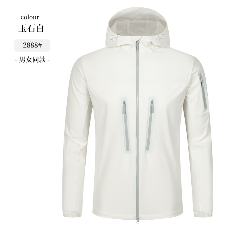 Luz y delgada sensación fría anti-UV 50 + verano al aire libre ropa de pesca protector solar chaqueta de hombre personalizada de alta gama