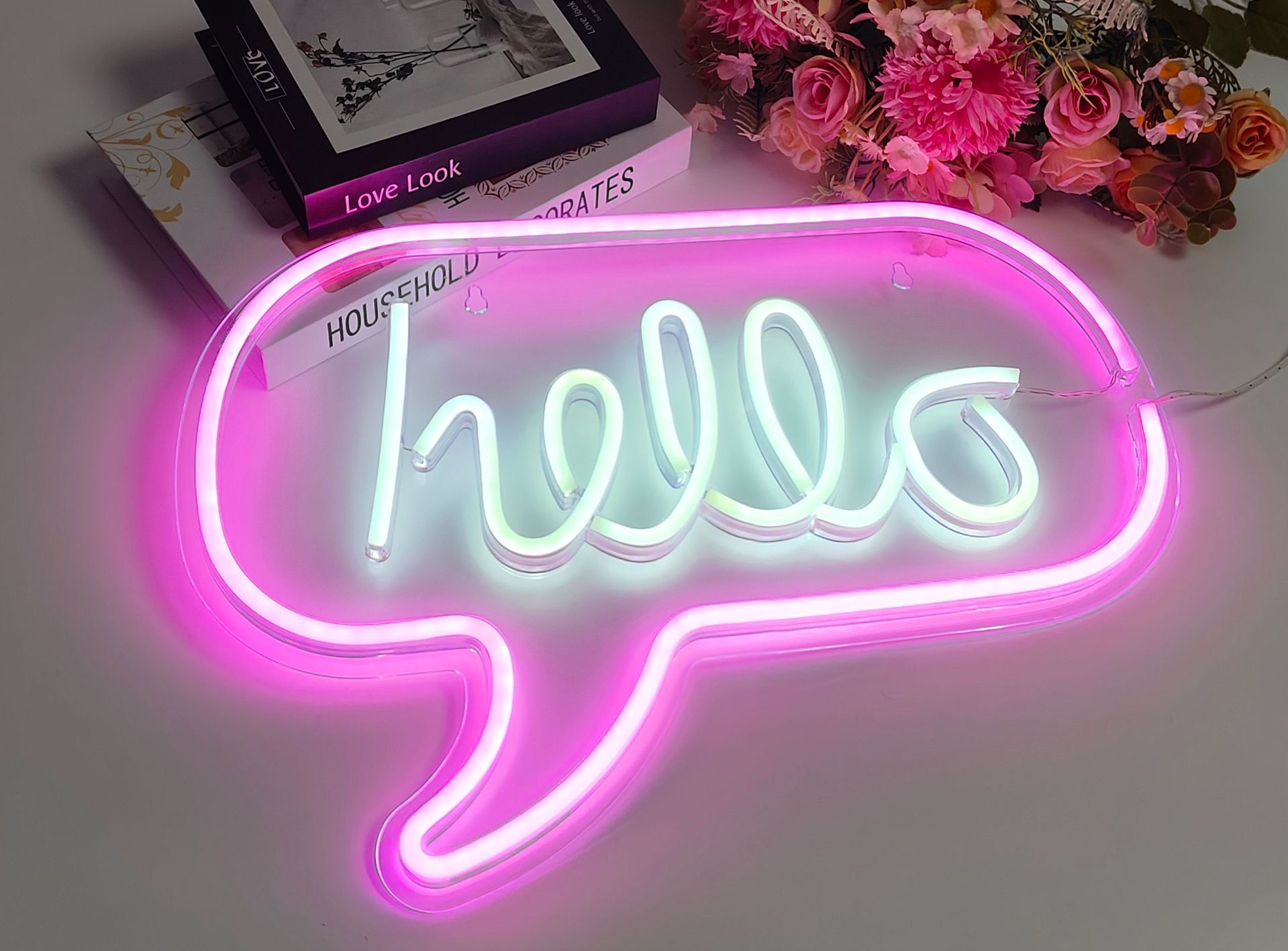 벽걸이형 네온사인-대화상자