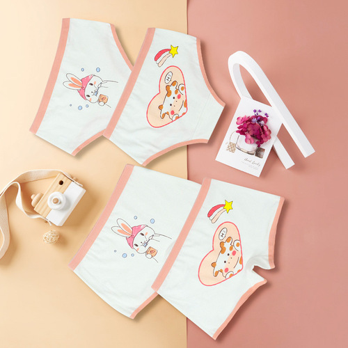 Wholesale 3X Large Size Children's Underwear Cotton Boxer Girls Children's Triangle Shorts Baby One Piece Dropshipping Factory Direct Sales