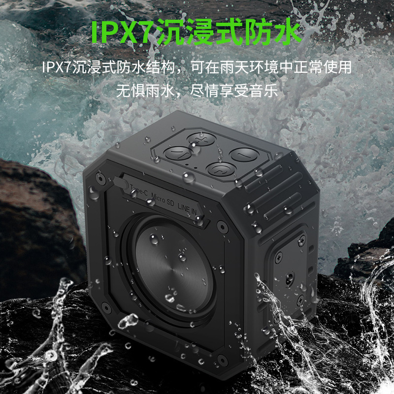 Cyborisクロスボーダー人気アウトドアbluetoothオーディオゴルフプライベートスタンドipx7携帯サブウーファースピーカー|undefined