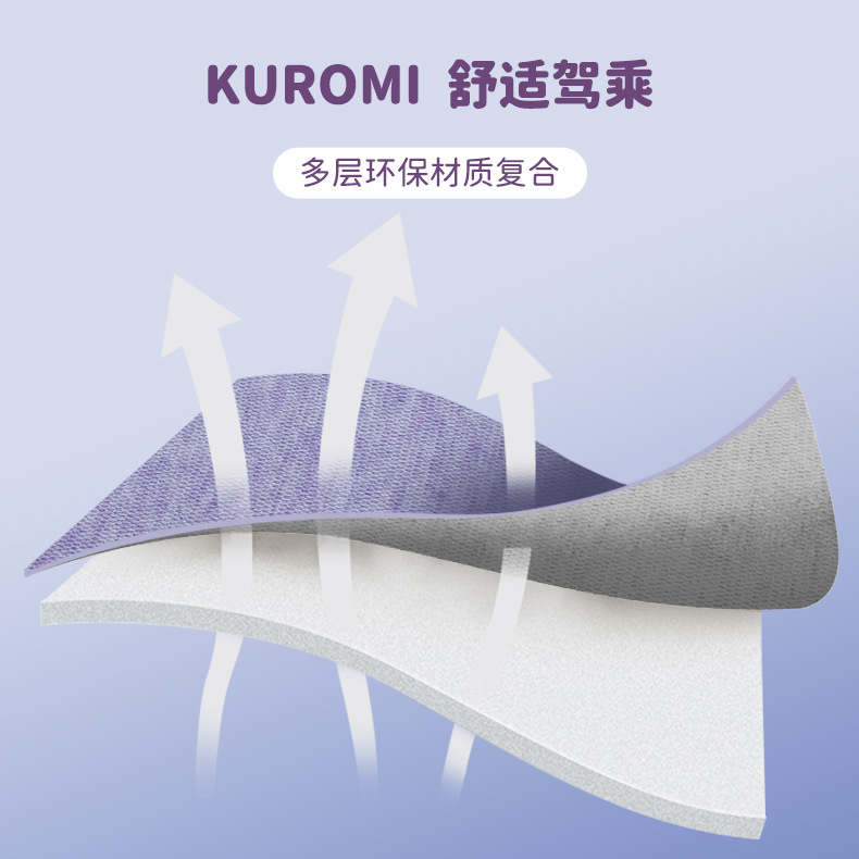 Kitty Car Lumbar Support Main Driver Seat Backrest Cushion Neck Protector Headrest Car Accessory for Girls Driving Lumbar Support