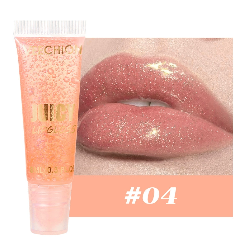 veechion (Cross-border trading), moisturizing lip gloss, natural and permanent formula, mirror effect