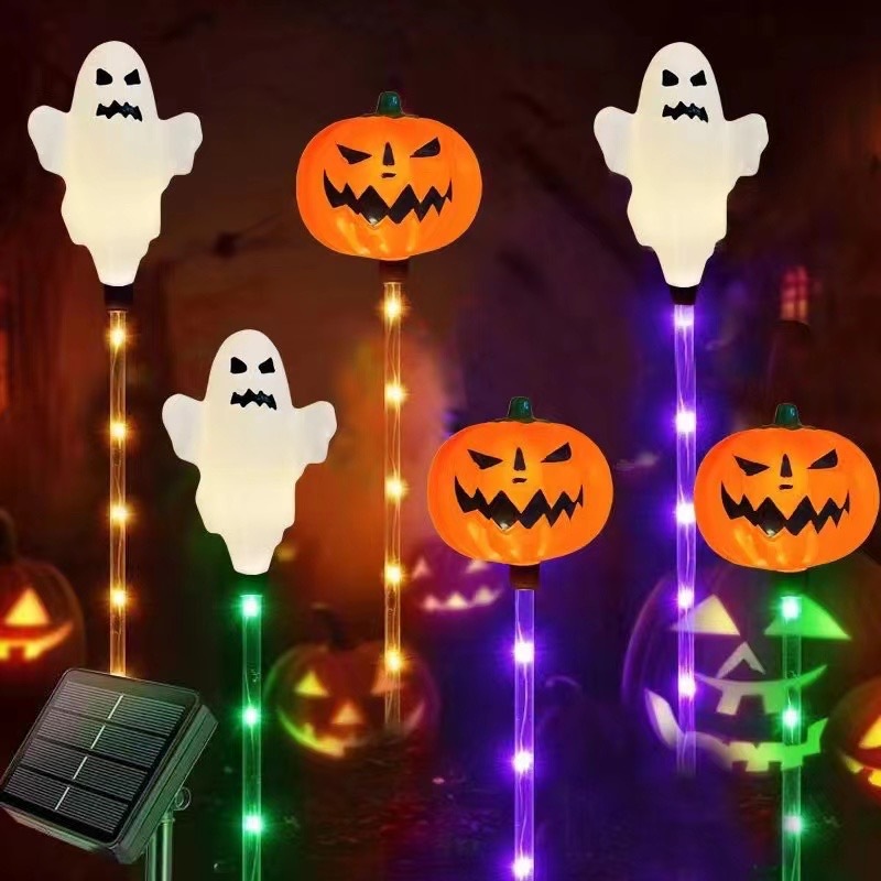 ハロウィンカボチャソーラーグラウンドプラグライトカボチャ装飾中庭ガーデン屋外装飾ハロウィングラウンドプラグライト|undefined