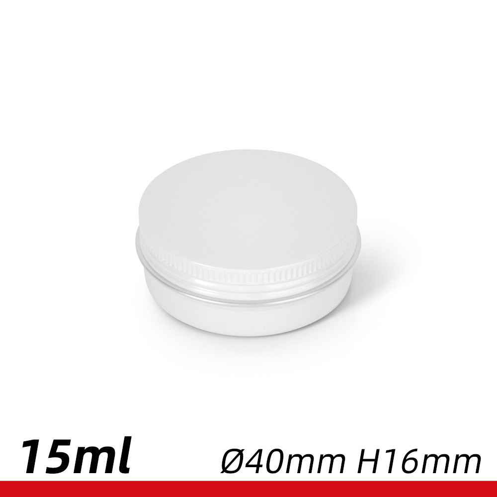 15ml铝盒 40*16mm牙口螺纹紫草膏铝罐 15g克化妆品香膏唇膏铝盒