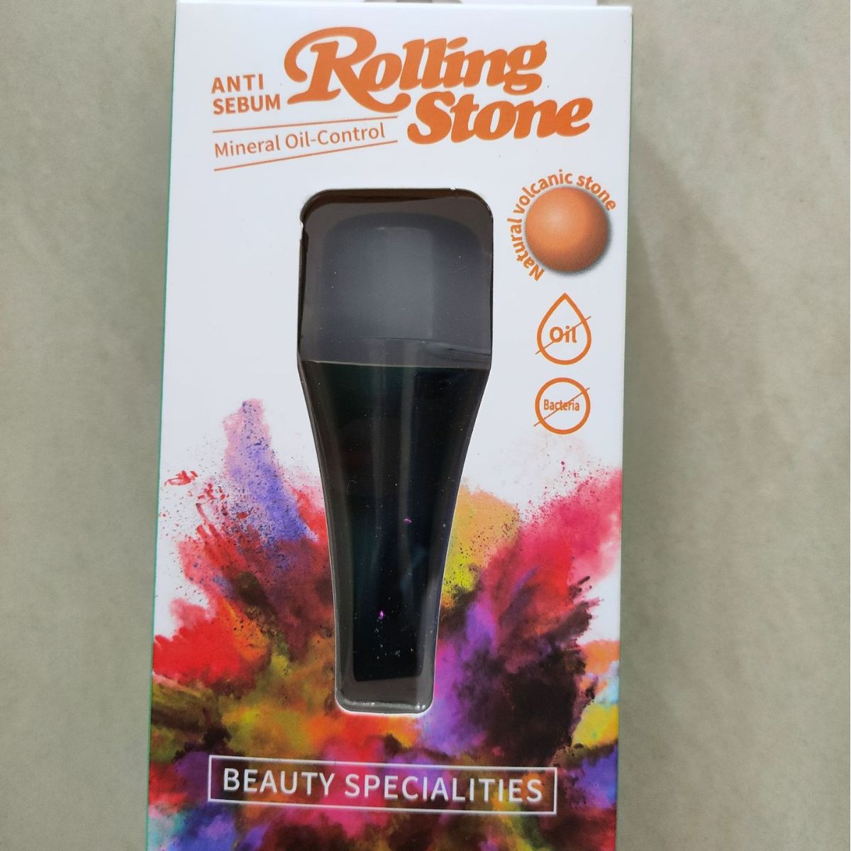 New volcanic stone oil absorbing roller ball facial oil removal massage volcanic stone facial oil removing roller ball fire cleans pores