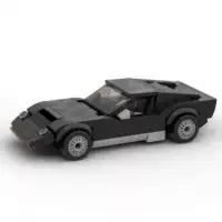 Lego, constructor, retro creative racing car, toy, set, DIY, small particles, training