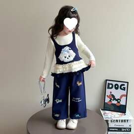 女童套装秋季新款洋气时髦儿童秋装小女孩宝宝衣服两件套2026新款