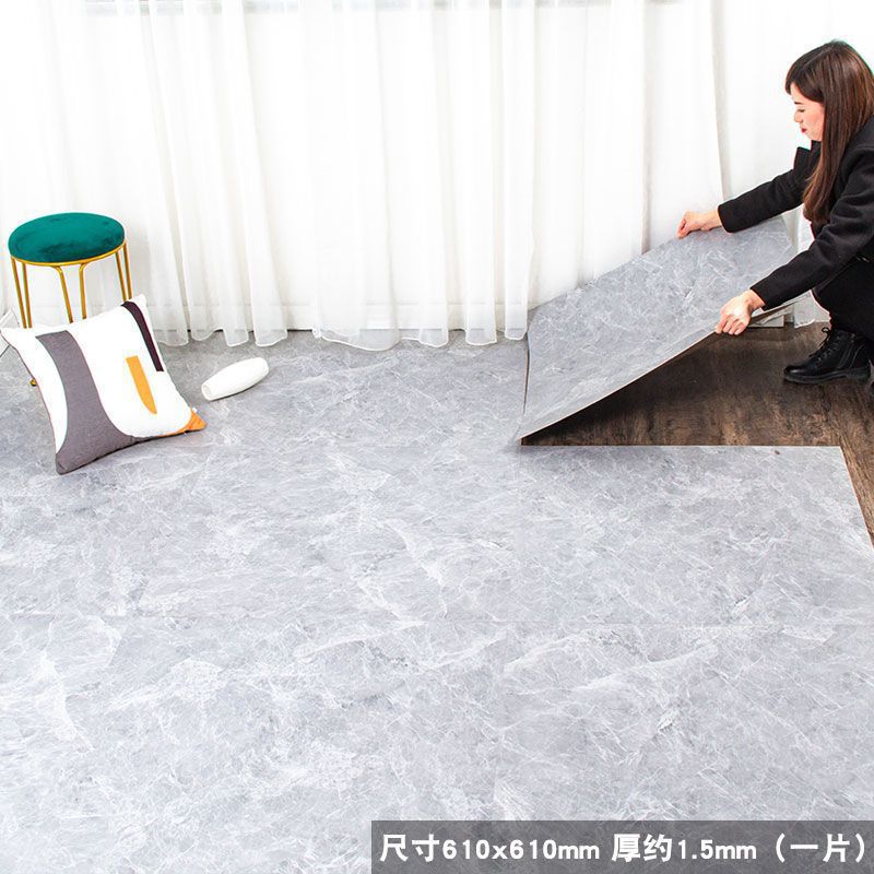 pegatinas autoadhesivas pegatinas de suelo PVC cuero grueso piedra plástico suelo a prueba de cemento 800x800 dormitorio baldosas de suelo de madera image 10