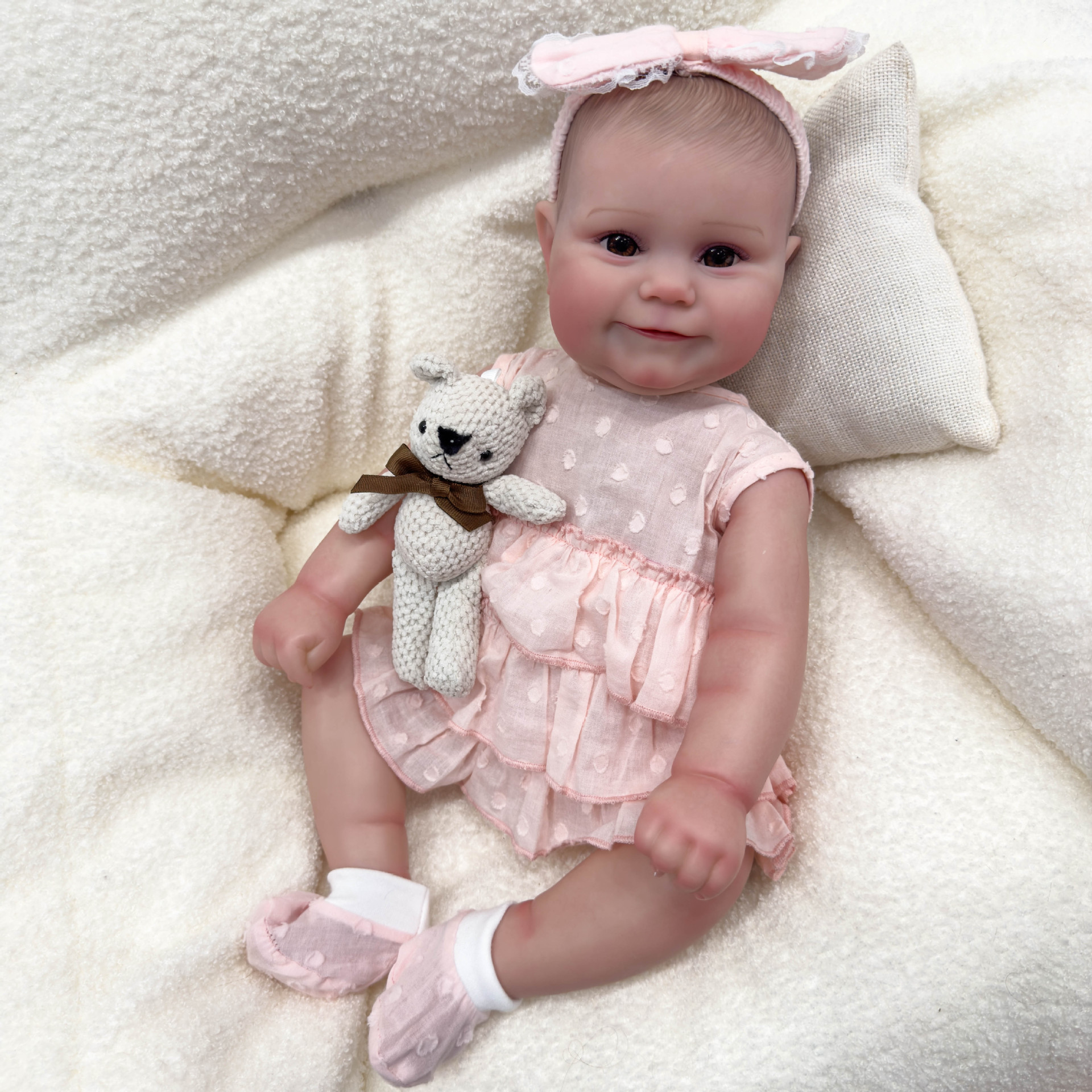 50cm full glue can enter the water simulation baby doll Maddie cross-border e-commerce supply a generation of hair