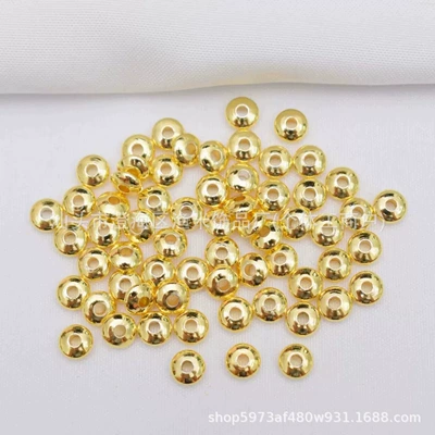 Zərgərlik ara hissələri Spacer 4mm 5mm Bracelet Spacer - golden-yellow-5mm-20-pieces