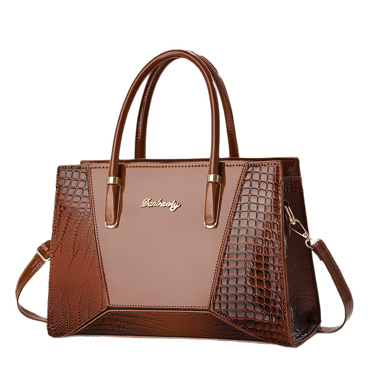 Bolso de mujer nuevo bolso de hombro de gran capacidad temperamento bolso de madre de cuero suave bolso de mujer de viaje de moda puede ser mensajero