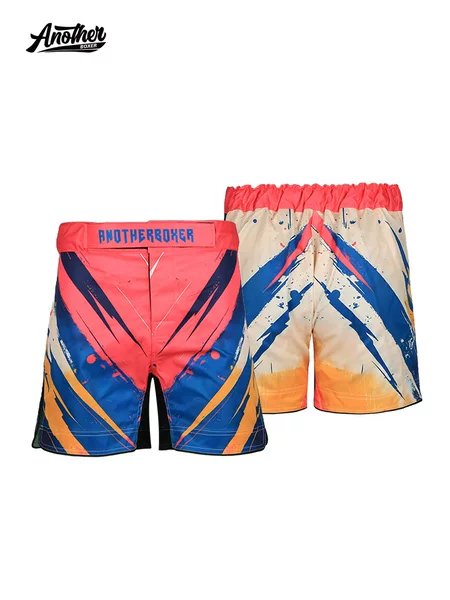 Anotherboxer New Colorful Graphic Mma Shorts Professional Martial Arts School Sanda Training Fighting Sports Shorts