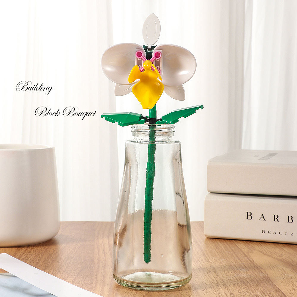 Compatible con micropartículas de Lego, flor eterna, día de San Valentín, día del maestro, bloques de construcción de rosas, juguetes de bloques de construcción de rompecabezas de flores