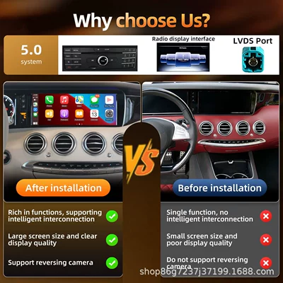 DVD Navigation W222 12.3inch in-car large-screen