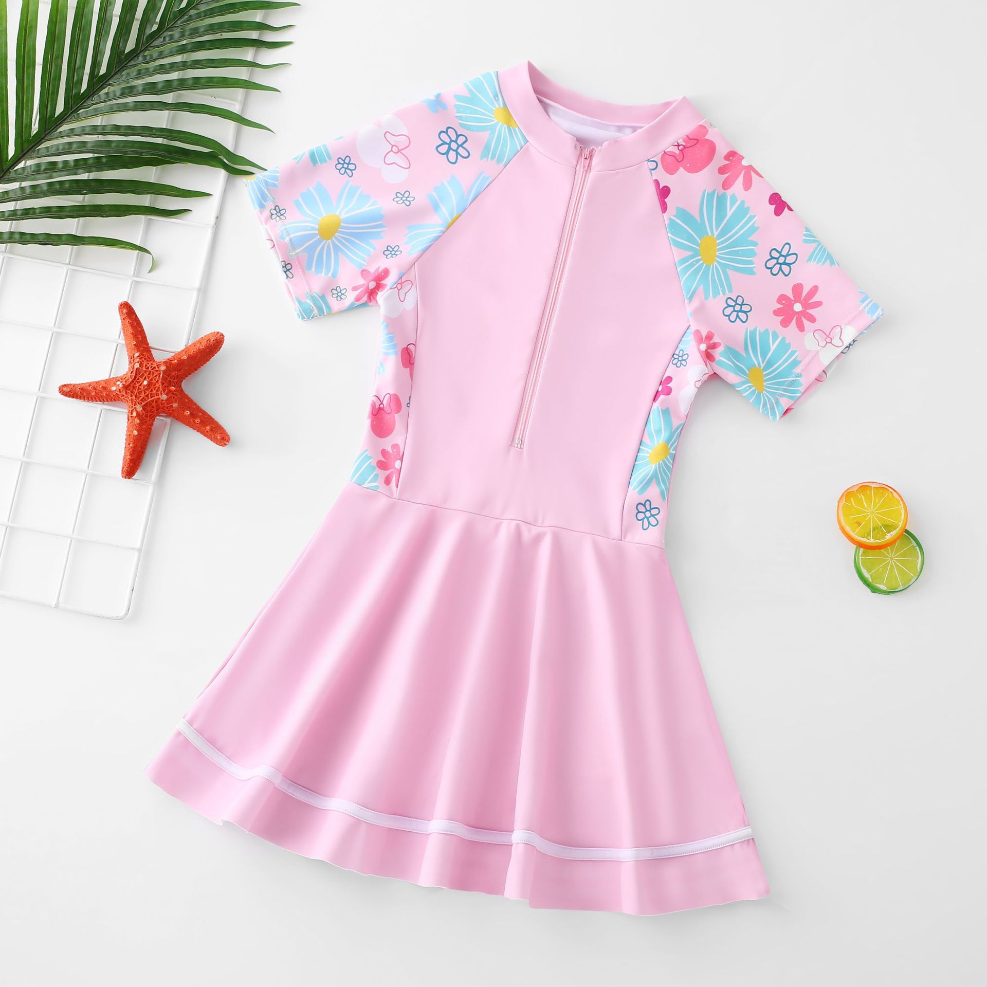 Girls One-piece Swimsuit Comfortable Beachwear For Swimming Pool_voghion.com