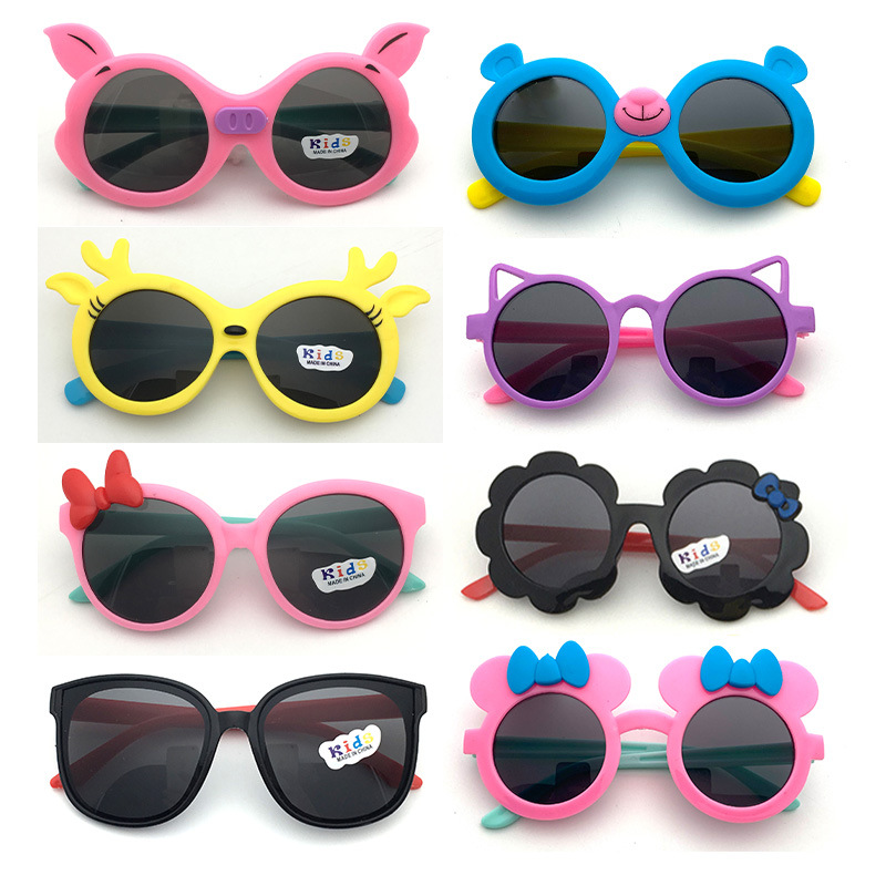 New Kids Sunglasses Cute Boys and Girls Cartoon Children's Sunglasses Baby Toy Sun Glasses Children's Mirror