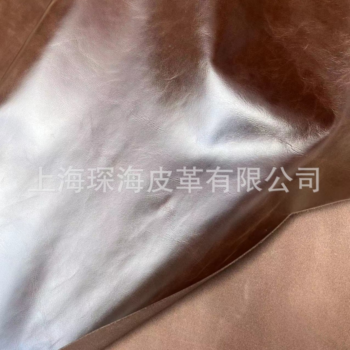 头层牛皮 皮革皮料 牛皮面料 整张牛皮 咖啡色