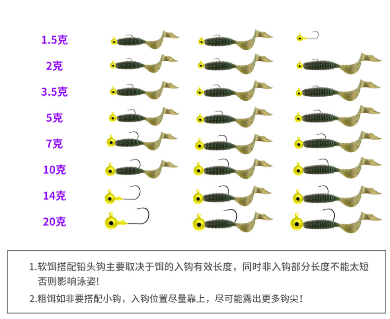 Soft Grubs Lures 60mm 2g Curl Tail Grubs Fresh Water Bass Swimbait Tackle Gear