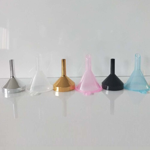 Factory direct sales liquid funnel perfume dispensing artifact plastic metal aluminum funnel liquid dispensing tool