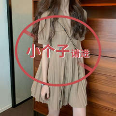 深セン南油150の小柄なワンピース女性の夏のスーツの襟のストラップは腰を収めてやせているデザイン感があります。