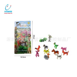 10pcs Plastic Animal Toys ��ͨ��������С��������u���Z����؈