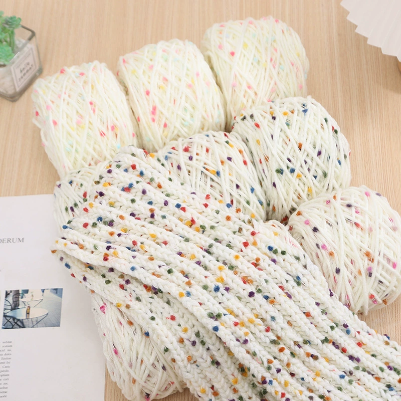 Линия шарфа Rainbow Sugar Bean Line сетка ручной работы красная рука смешанный Шарф Материал Упаковка Цвет Градиент шерсть оптом