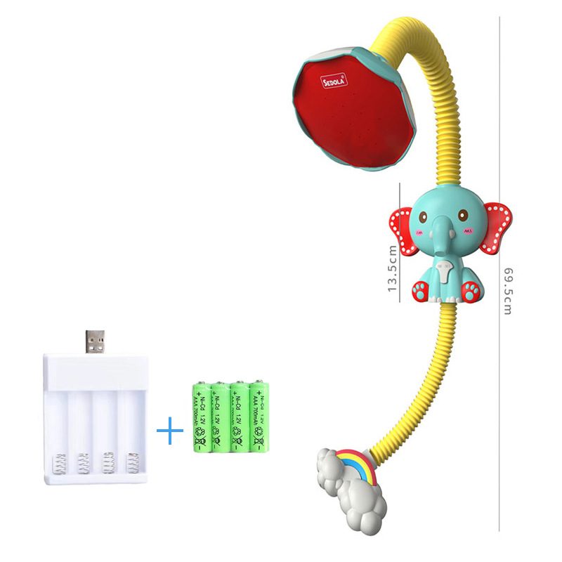 Envío libre de agua eléctrica rábano ducha submarina rociador interior para niños bebé baño Juguetes