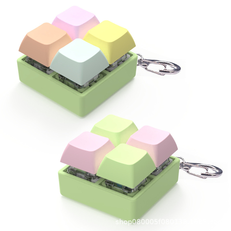 4-Key Axis Tester Tianzi 2*2 Green Axis Mechanical Keyboard Decompressor Fashion Pendant Fingertip Keyboard Decompression Toy 4-Key Axis Tester Tianzi 2*2 Green Axis Mechanical Keyboard Decompressor Fashion Pendant Fingertip Keyboard Decompression Toy