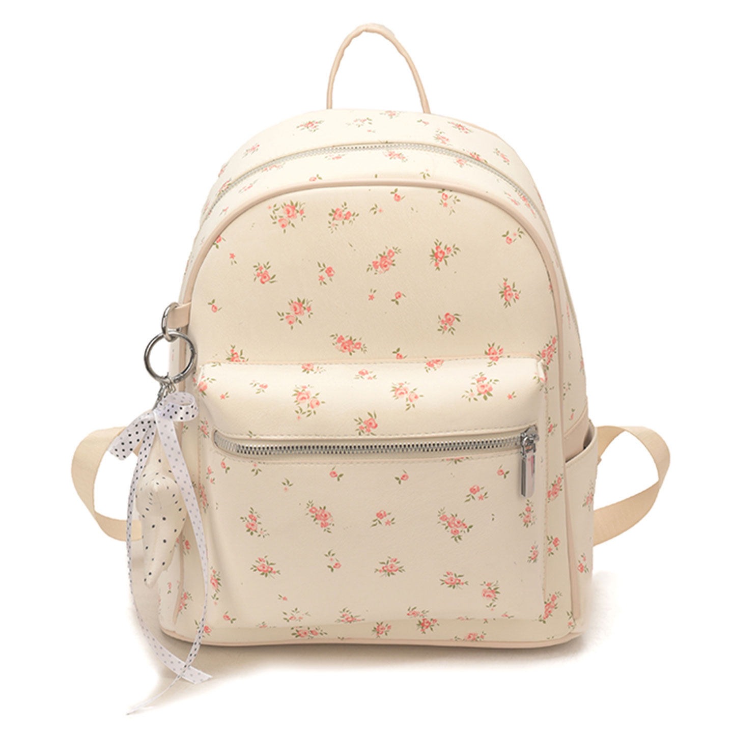Mochila para viajar mochila versátil nueva mochila de estilo simple para mujeres verano 2026 moda de gran capacidad estudiantes flores picadas