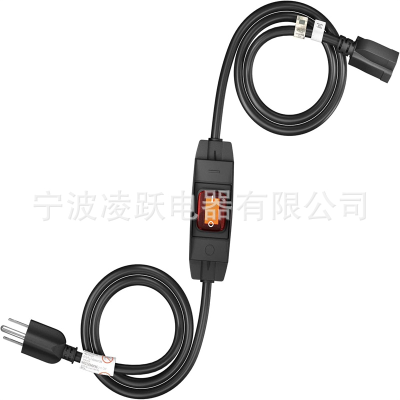 FIRMERST 1875W 户外延长线,带防水开关 6 英尺