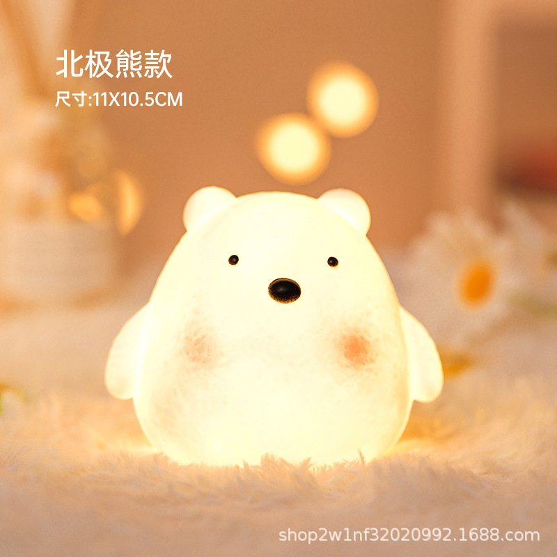 Venta directa de fábrica de luz de la noche del conejo celebridad en línea puesto de mercado nocturno suministro al por mayor juguetes luminosos niños dormitorio lámpara de noche