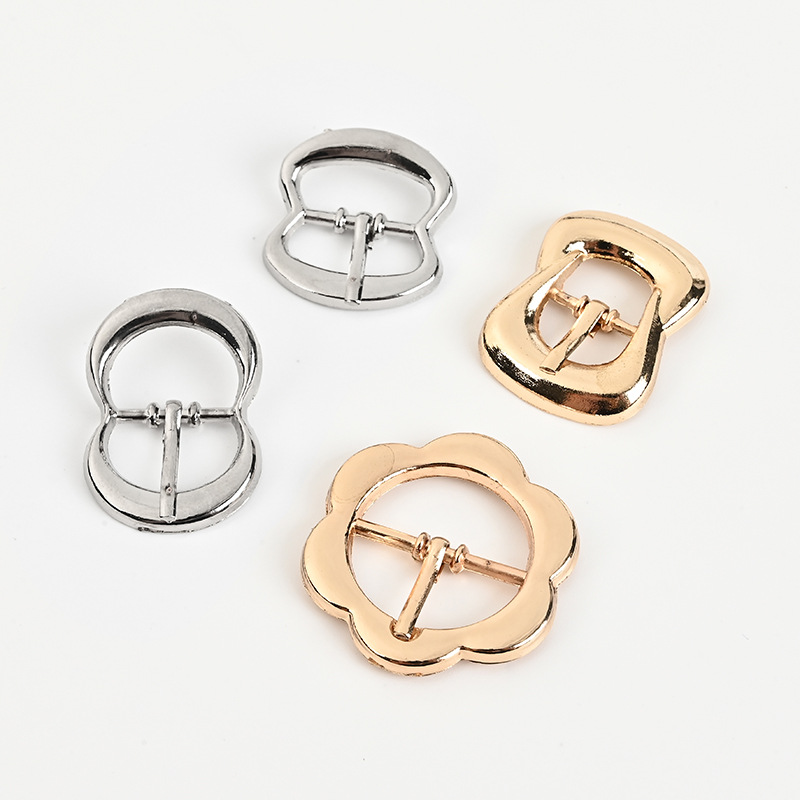 Metal Hardware Buckle for Women's Belts, Rectangular Buckle, Large Trench Coat Adjustment Buckle, B-Shaped Buckle, Adjustment Buckle, Garment Accessories Buckle