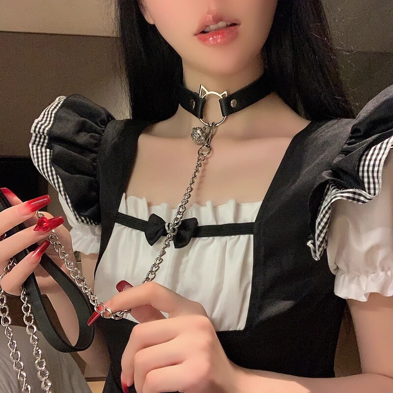 Cat Bell Collar Women's Neck Strap Chain Collar Choker Clavicle Chain Trendyy Neck Ring Necklace K9 Neck Collar Necklace Cat Bell Collar Women's Neck Strap Chain Collar Choker Clavicle Chain Trendyy Neck Ring Necklace K9 Neck Collar Necklace
