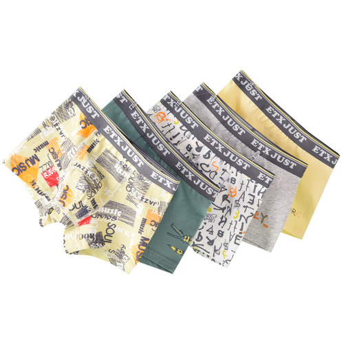 ETX JUST children's underwear stretch cotton type A boys' boxer briefs, medium and large children's shorts and teenagers underwear manufacturer