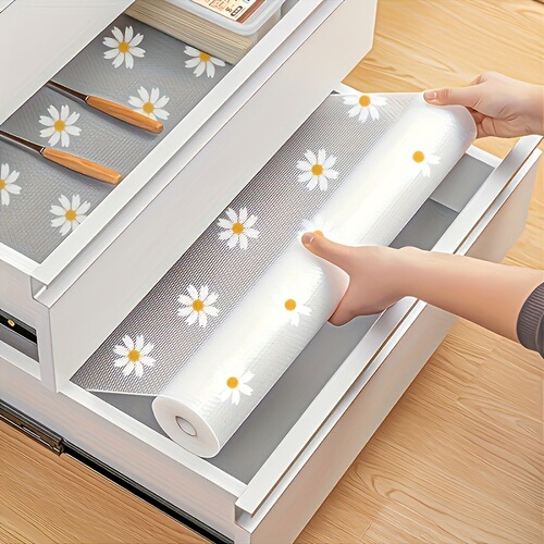 EVA Thick Printed Table Mat Cabinet Mat Shoe Cabinet Drawer Moisture Proof Pad Paper Cuttable Kitchen Waterproof Oil Proof Mat