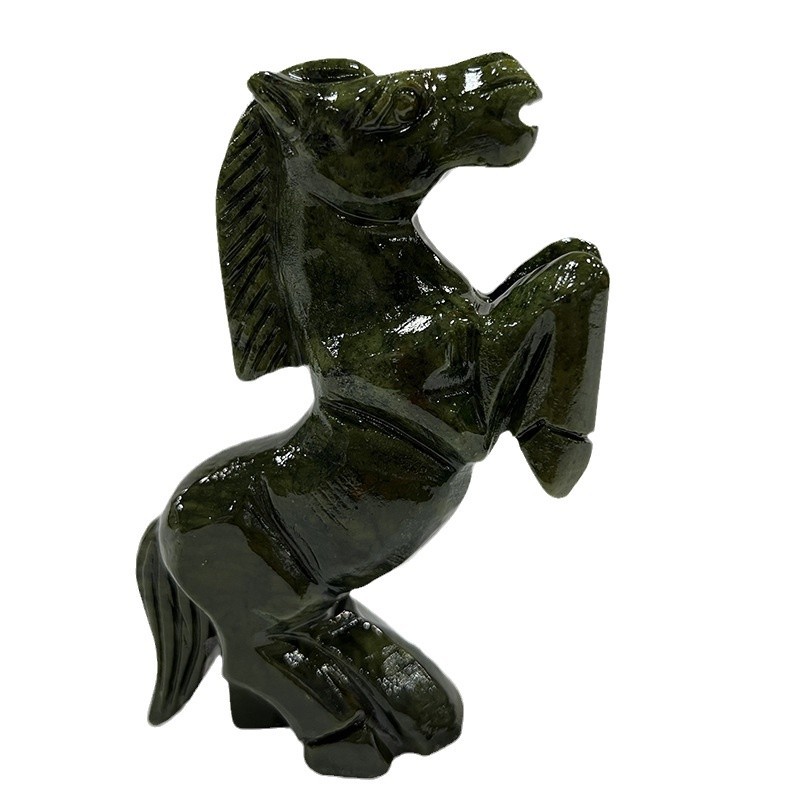 Jade Horse Home Decoration Zodiac Sculpture Ornament 5