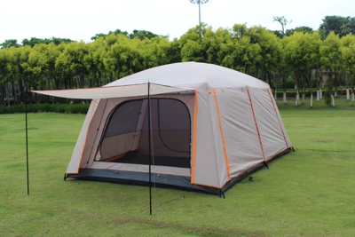 tent, Avtomobil dam çadırları - khaki-all-inclusive-pu-glue-large-size-8-12-people-430305200