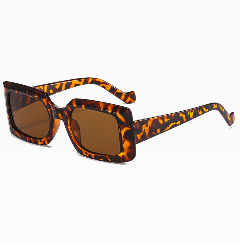 nihaojewelry fashion caramel color small square frame sunglasses wholesalepicture6