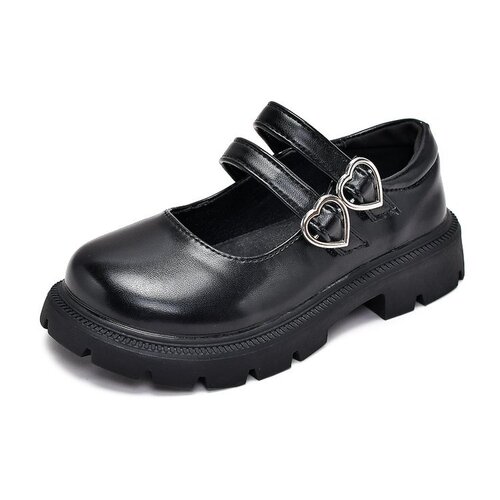 Children's Leather Shoes 2024 Spring and Autumn New Children's Performance Shoes Black Dance Shoes Princess Shoes for Girls and Boys