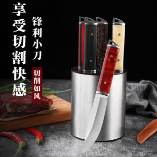Shake sound explosive solid wood acrylic knife fruit knife Mongolian hand meat knife Yangjiang factory direct sharp box
