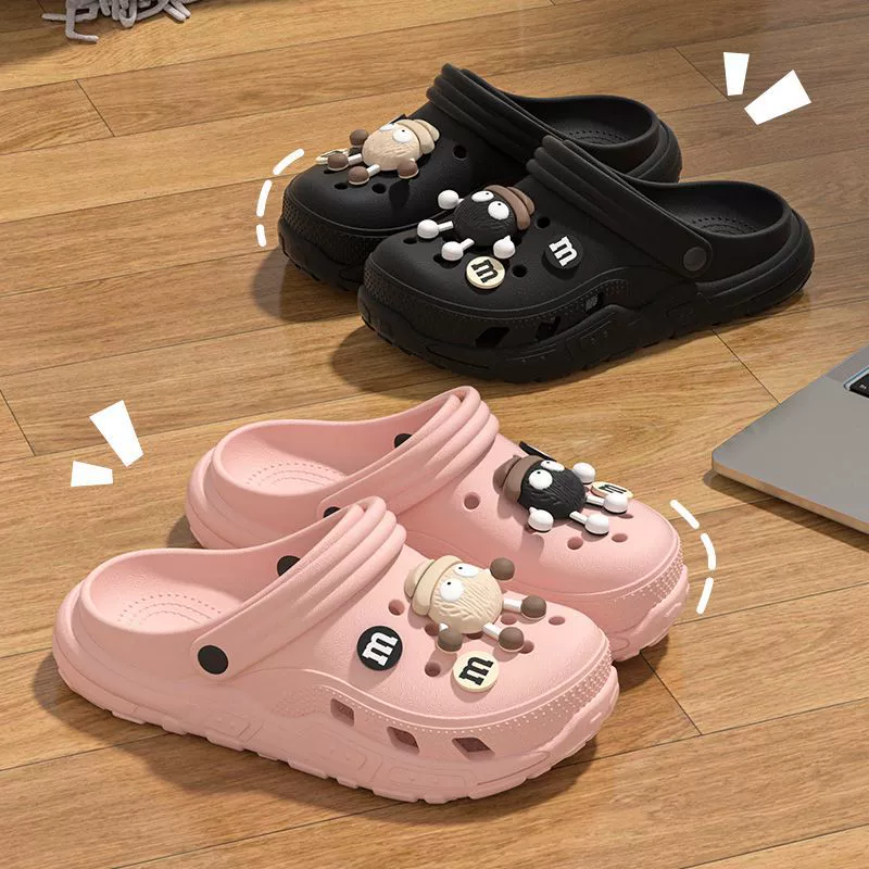 Сандалии Croc для женщин, лето 2026 нового стиля, нескользящие, против запаха, EVA, ощущение дешевизны, пляжные тапочки, мужская верхняя одежда