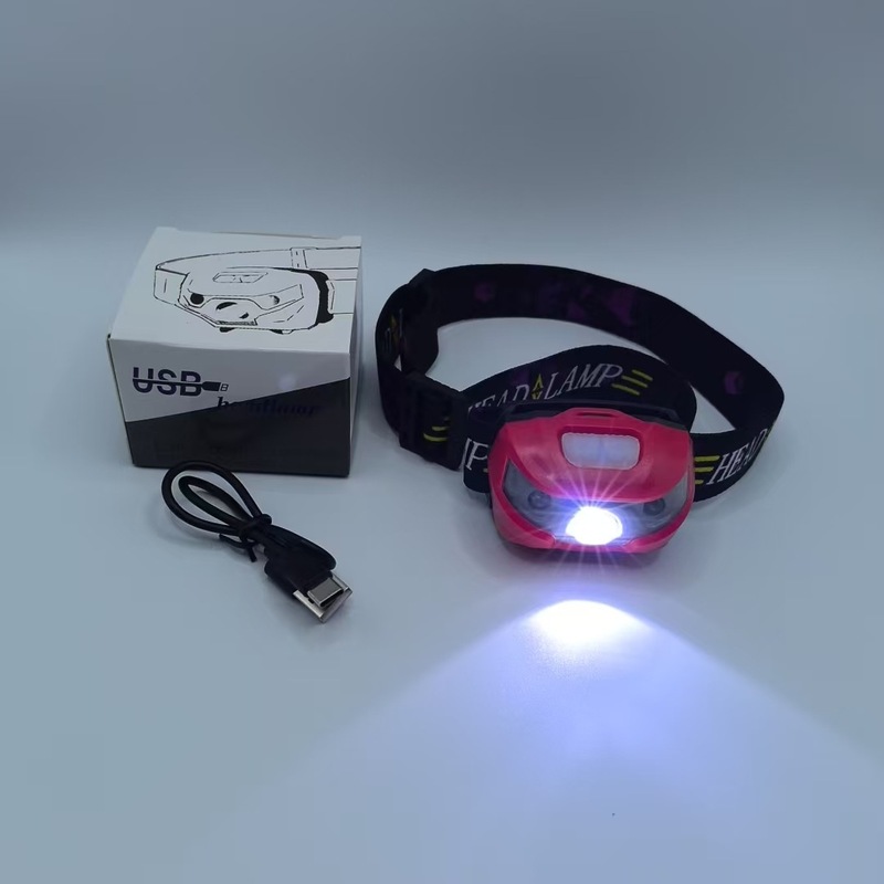 クロスボーダーフクロウヘッドランプ LED 強光誘導ヘッドライト充電式ヘッドマウントフィールドフィッシング特別な超長バッテリー寿命|undefined